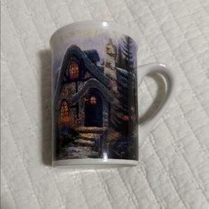 Thomas Kinkade Charming Cottage Scene Mug-vintage